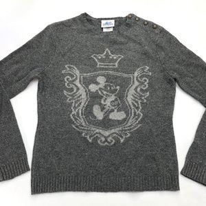 Disneyland Resort Mickey Mouse Gray Sweater S